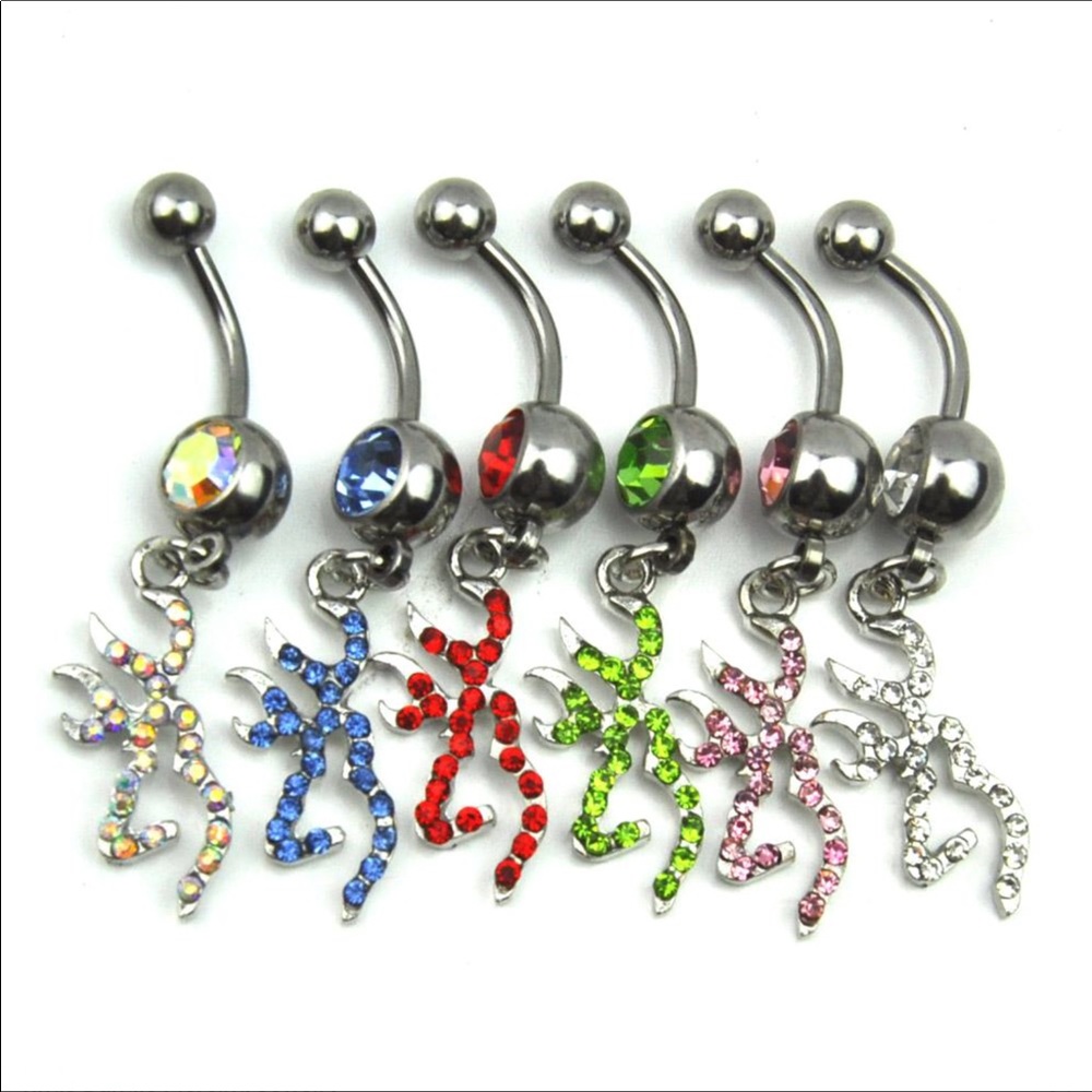 Browning Stainless Steel Belly Button Ring